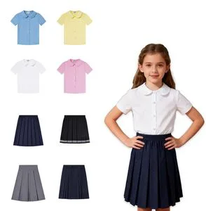 School Uniform Factory Made Girls Student Clothing Set
