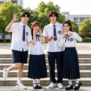 Children School Uniform Shirt Skirt Schllo Clothes for 3-17 Years