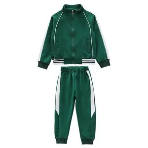 Custom Primary Student Sports Tracksuit Long Sleeve Jacket School Uniform