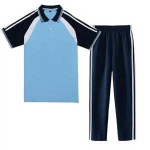 Wholesale OEM White Sports Middle School Students Polo School Uniform