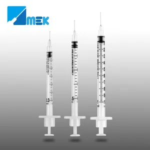 Одноразовый инсулиновый шприц с фиксированной иглой U-100 U-40 0.5ml 1ml