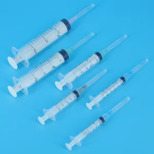 Сертифицированные CE более низкой цены 3parts 2parts стерильные пластиковые одноразовые гиподермические шприцы с и без иглы с конусом Льюера