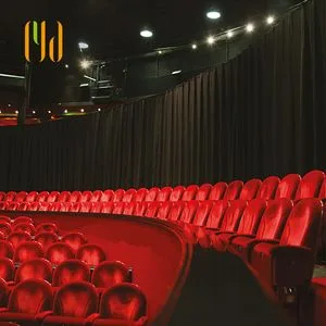 Premium Flame Retardant Black Stage Curtain for Events