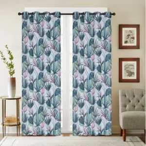100%Polyester Fabric Printed Window Curtain Wholesale Luxury Curtains for The Living Room
