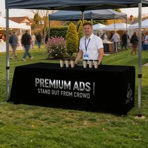 Durable Advertising Table Covers: Built to Last, Withstanding