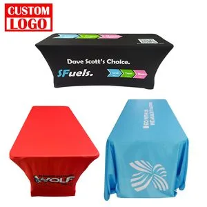 Custom Logo Printing 4FT 6FT 8FT Customize Advertising Table Cloth Cover