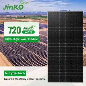 Jinko Cell 720W Bifacial Double Glass Half Cell Monocrystalline/Mono Solar Panel Solar Energy Sun Power System 700W 710W 720W