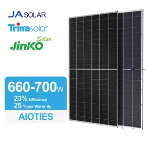 Aioties/Mysolar 700W Most Efficient Half Cell PV Monocrystalline Solar Panel with TUV CE ISO IEC