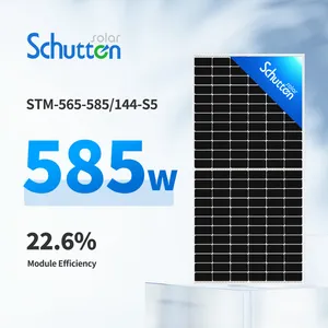 High-Efficiency 580W Commercial Solar Panels for Large Installations