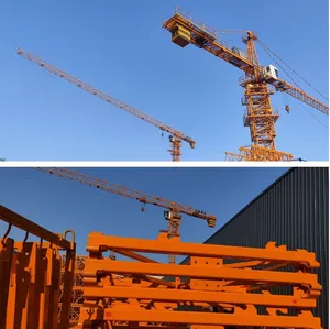 Building Lifting Equipment Topkit Self Erecting Flattop Jib Tower Crane Heavy Engineering and Construction Machinery