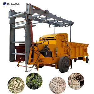 Pallet Crusher Machine for Nail-Bearing Construction Waste Lumber - Heavy Duty Industrial Grade Chipper- Factory Price