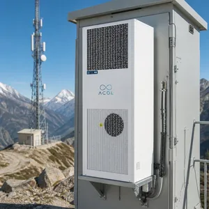 IP56 Оцененный промышленный шкафный кондиционер 3kw Холодильная мощность для уличного солнечного аккумуляторного корпуса
