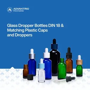 USP Type III Molded Soda-Lime Glass Dropper Bottles and Droppers and Caps for Essential Oils Serums Tinctures