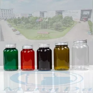 Plastic Pet Manufacturer 200ml Glass-Imitated Packaging Food Colorful Dietary Supplement Bottle