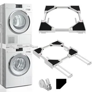 Stacking Kit with Pull out Shelf Plate Intermediate Frame for Washer and Dryers