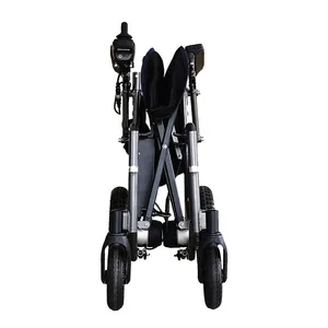 Foldable Lightweight Electric Wheelchair, Portable Power Chair with Joystick Control & Lithium Battery