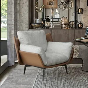 Durable Fabric Panel Design Leisure Chair for Home Office and Living Room