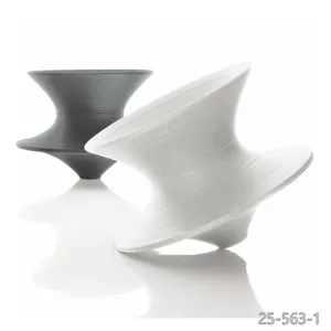 Public Space Shopping Hall Plastic Indoor Outdoor Leisure Lounge Spun Rotating Chair for Office Space
