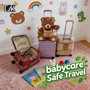 Front Opening with Kids Backrest Insulated Bag CPC Certified 20 Inch Valise Trollycase OEM/ODM Carry on Suitcase Luggage