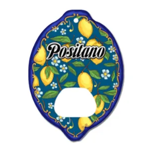 Custom Logo Printed Lemon Fridge Magnet Bottle Opener Amalfi Coast Italy Positano Souvenirs Fridge Magnet