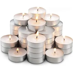 Tealight Candles White Natural Christmas Bags Palm Valentine Candle Set
