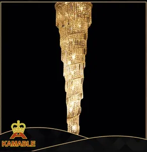 Hotel Used Wonderful Chrome Crystal Decorative Chandelier