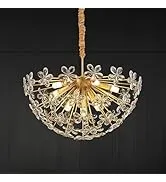 Vintage Crystal Half-Dome Chandelier