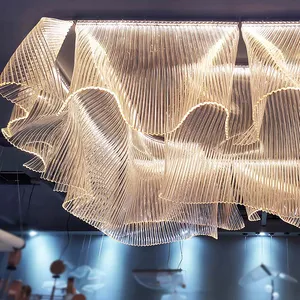 Designer Acrylic Skirt Chandelier Customized for Hotel Villa High-End Club