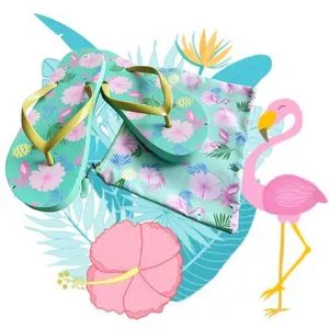 Customized Summer Women Beach PE Slide Sandals Shoes Slipper Flip Flop