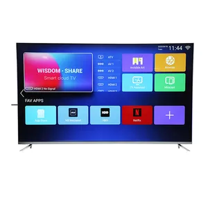 TV 55" 4K UHD Frameless Design LCD LED TV with Digital System Smart TV Android 15.0