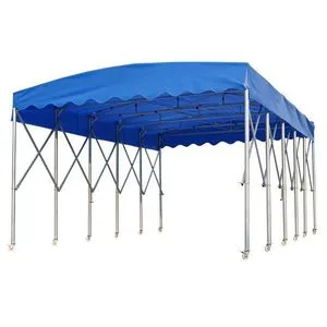 Self Movable PVC Tarpaulin Roof Metal Frames Car Sun Shelter Canopy Tent
