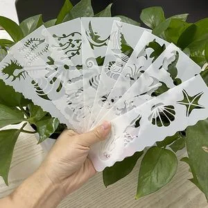 Environmental Pet Reusable Face Stencils Set Body Art Stencil Designs