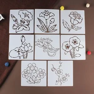 Pet Material Tile Paint Stencils for Laser Cut Painting