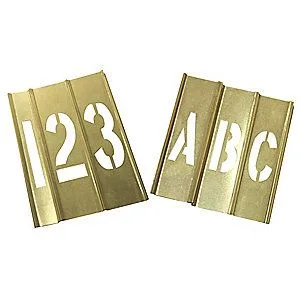 Letters and Numbers Copper Interlocking Stencil (20Y503)