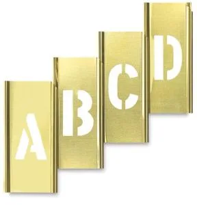 Cstom Design Hot Sale Painting Drawing Stencils Template Brass Stencil
