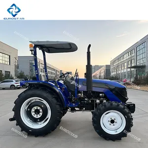 Four Wheel Tractor with Front Loader Backhoe Plough Trailer