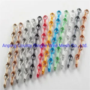 Aluminum Double Hook Chain Link Door Curtain for Doorway