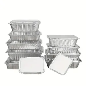 Takeout Aluminium Pans with Lids Aluminum Foil Food Container