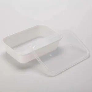 Leak Proof Disposable Plastic Microwavable Fast Food Container for Snack Shops