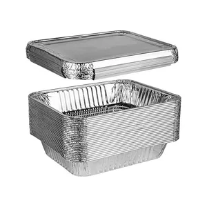 Hot Sell 150ml 250ml 450ml 660ml 700ml 1000ml 1lb 1.5lb 2.25lb 4lb Aluminum Foil Food Container with Lid