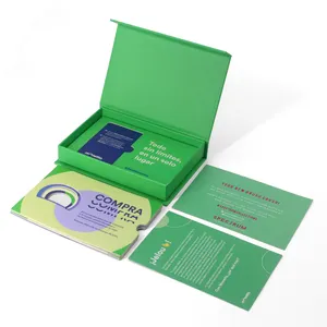 Eco Friendly Credit Card Packaging Magnetic Closure VIP Gift Set Card Paper Packaging Box