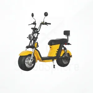 No License City Coco New Electric Scooter Moped Bike with Limited 1000W Motor 32km/H Speed Wheelbase 1250mm for Adults and Cheap Affordable Price