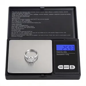 Digital Jewelry Weighing Electronic Scale with Stainless Steel Platform Scale
