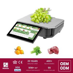 HPRT New Arrivals C-L1 Smart 11.6 Inch 15kg 30kg Desktop Barcode Label Printing Scale With Linerless Label Paper