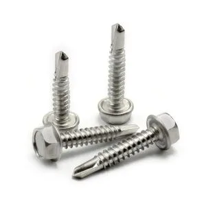 DIN 7504 (L) M3.5 OEM Stainless Steel ISO Hex Head Self Drilling Drill Tail Screw