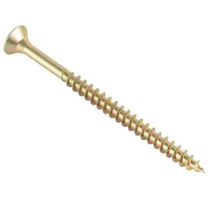 Yellow Zinc Csk Head Full Thread Half Thread Pozi Drive Double Countersunk Head Chipboard Screw