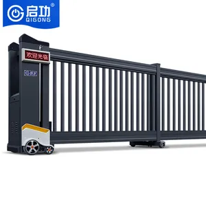 Easy Installation Outdoor Security Aesthetically Pleasing Intelligent Aluminum Telescopic Sliding Gate