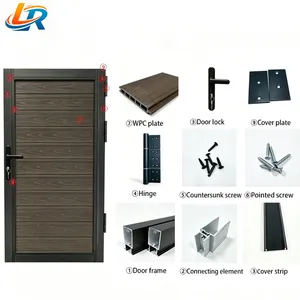 Modern Aluminium Gate Waterproof Anti Rust Villa Side Gate Custom Size
