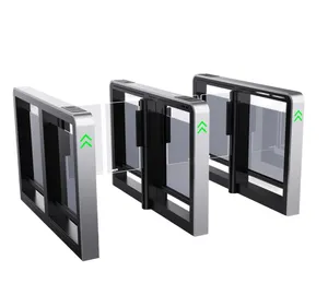 Intelligent Swing Speed Gate for Outdoor Pedestrian Access Control, Durable Turnstile System with Infrared Sensors, Secure Automated Entry for Offices, Airports