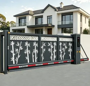 Heavy Duty Silent Operation Anti Pinch Intelligent Access Control Cantilever Suspension Sliding Gate for Community